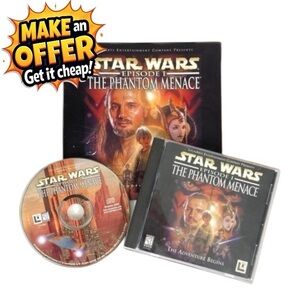 Star Wars Episode I PC Game Disc Manual‎ Case 1999 LucasArts Rare Computer